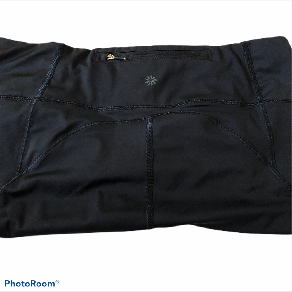 Athleta Velocity Crop Black Raw Hem NWT M NWOT XS - Picture 6 of 7